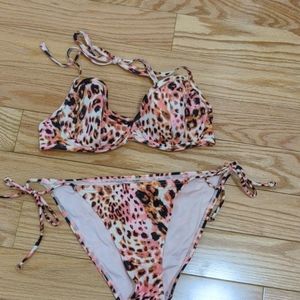 Pink Leopard Bikini